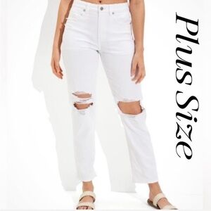 American Eagle New! Plus Size Destroyed Mom Jeans
